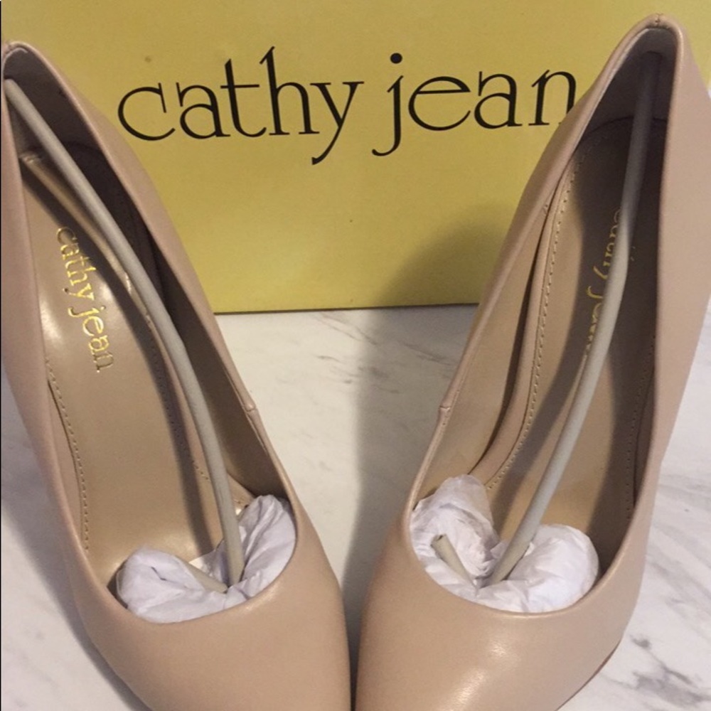 Brand New Cathy Jean Leather Stiletto Pumps